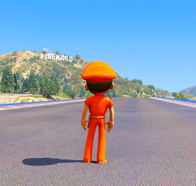 GTA 5 GTA 5 Mods Orange Little Singham Addon Ped Addon Ped inspired by %tags% | G5MODS