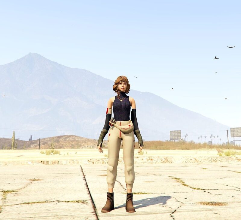 GTA 5 GTA 5 Mods Blue Spirit Free Fire Addon Ped inspired by %tags% | G5MODS