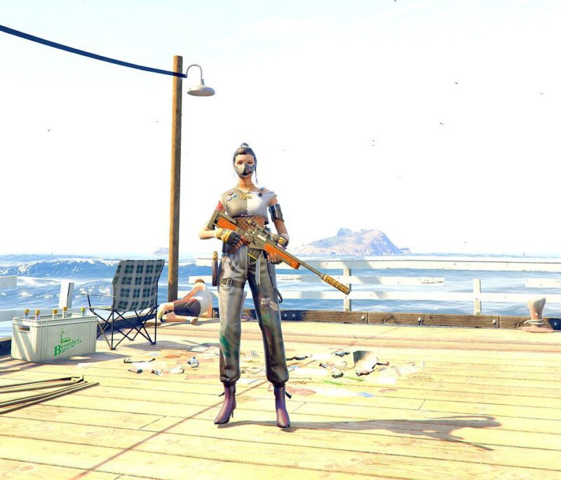 GTA 5 GTA 5 Mods Blue Spirit Free Fire Addon Ped inspired by %tags% | G5MODS
