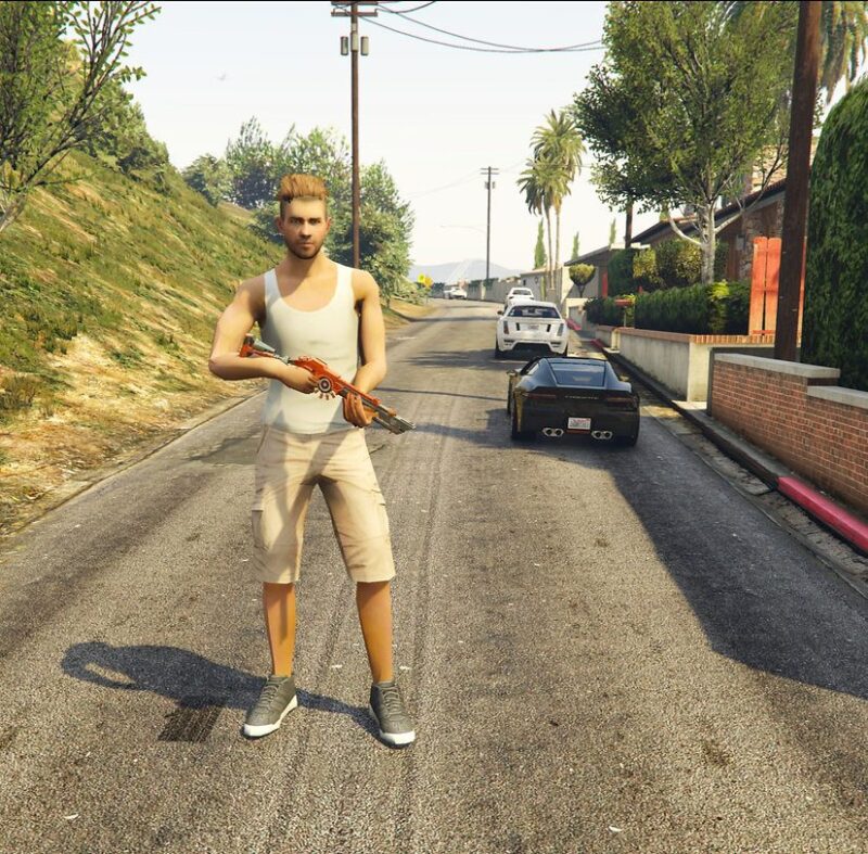 GTA 5 GTA 5 Mods Big Monster ADAM Free Fire Addon Ped inspired by %tags% | G5MODS