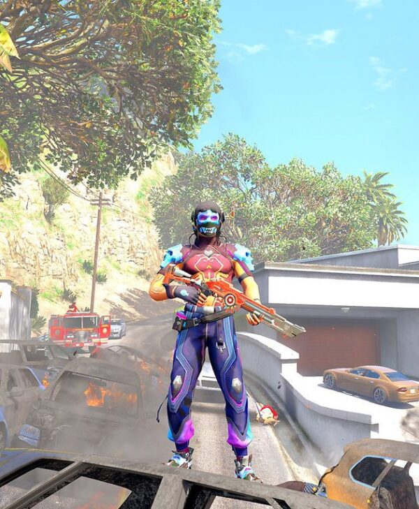 GTA 5 GTA 5 Mods angelic Free Fire Addon Ped inspired by %tags% | G5MODS