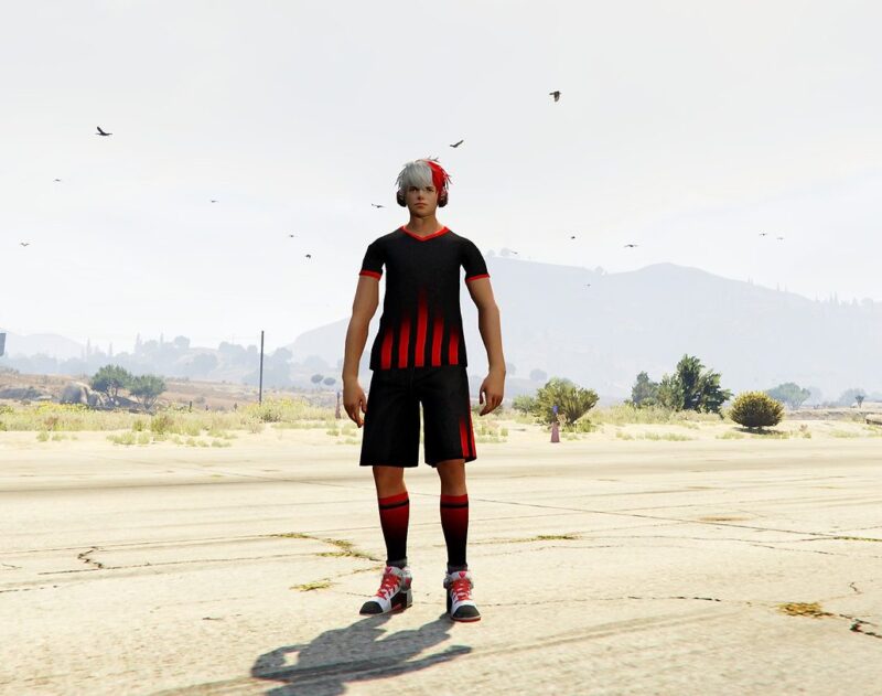 GTA 5 GTA 5 Mods Blue Spirit Free Fire Addon Ped inspired by %tags% | G5MODS