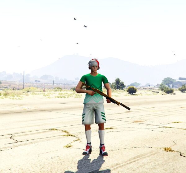 GTA 5 GTA 5 Mods Blue Spirit Free Fire Addon Ped inspired by %tags% | G5MODS