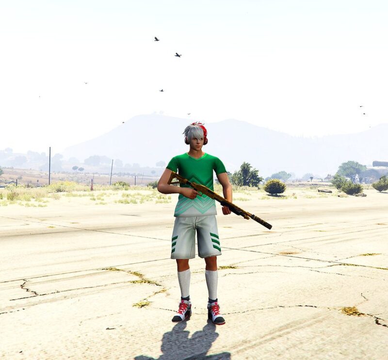 GTA 5 GTA 5 Mods Blue Spirit Free Fire Addon Ped inspired by %tags% | G5MODS