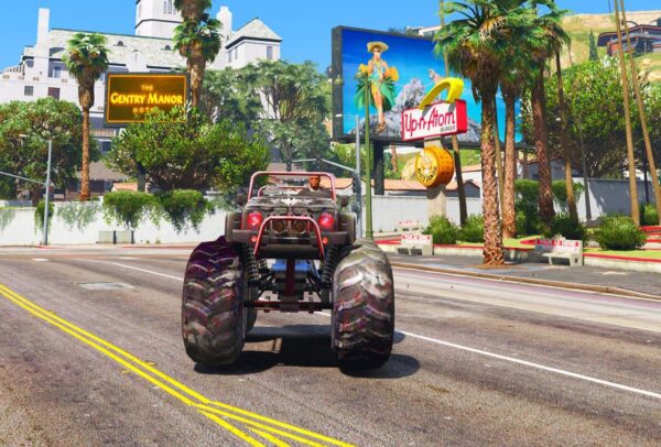 GTA 5 GTA 5 Mods Free Fire Monster Truck Apocalyspe Addon Vehicle Addon Ped inspired by %tags% | G5MODS