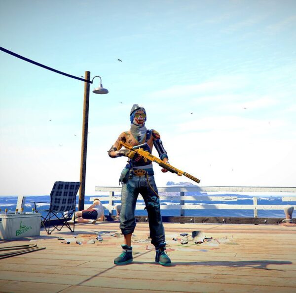 GTA 5 GTA 5 Mods Blue Spirit Free Fire Addon Ped inspired by %tags% | G5MODS