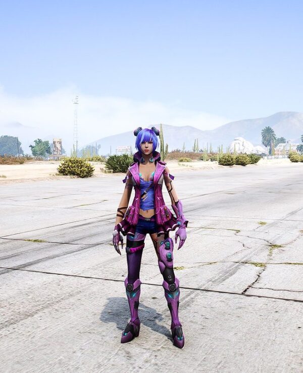 GTA 5 GTA 5 Mods IntrusiveMelody season 8 female Free Fire Addon Ped inspired by %tags% | G5MODS