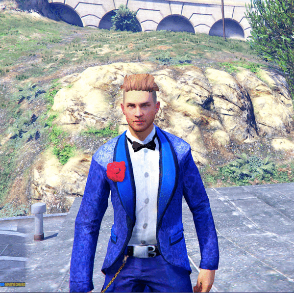 GTA 5 GTA 5 Adam Blue Suit Free Fire Addon Ped inspired by %tags% | G5MODS
