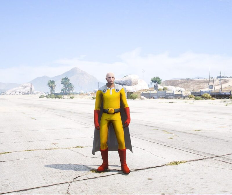 GTA 5 GTA 5 Mods Free Fire Saitama Addon Ped Addon Ped inspired by %tags% | G5MODS