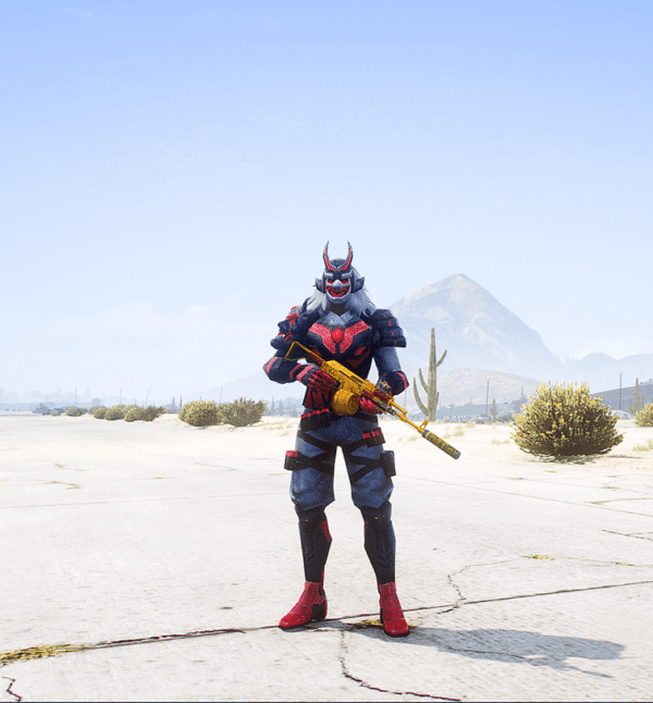GTA 5 GTA 5 Mods Free Fire Samurai Demon Addon Ped Addon Ped inspired by %tags% | G5MODS