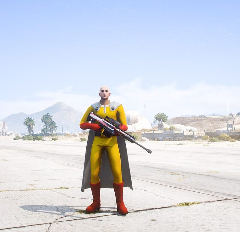 GTA 5 GTA 5 Mods Free Fire Saitama Addon Ped Addon Ped inspired by %tags% | G5MODS