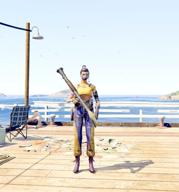 GTA 5 GTA 5 Mods Blue Spirit Free Fire Addon Ped inspired by %tags% | G5MODS