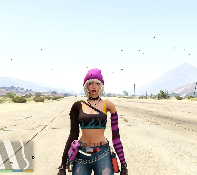 GTA 5 GTA 5 Mods Dasha Free Fire Addon Ped inspired by %tags% | G5MODS