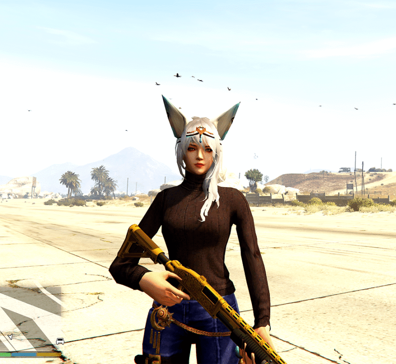 GTA 5 GTA 5 Mods Blue Spirit Free Fire Addon Ped inspired by %tags% | G5MODS