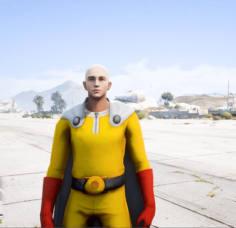 GTA 5 GTA 5 Mods Free Fire Saitama Addon Ped Addon Ped inspired by %tags% | G5MODS