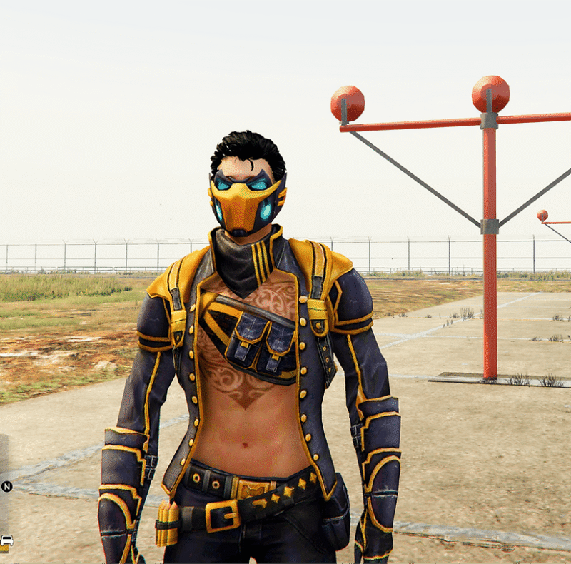 GTA 5 GTA 5 Mods Age Of Gold Free Fire Addon Ped inspired by %tags% | G5MODS