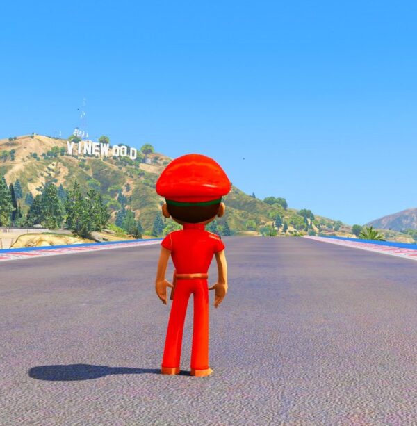 GTA 5 GTA 5 Mods Red Little Singham Addon Ped Addon Ped inspired by %tags% | G5MODS