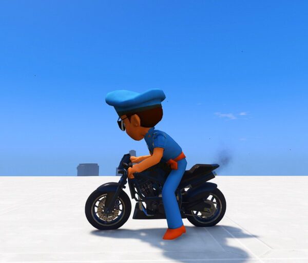 GTA 5 GTA 5 Mods Big Blue Little Singham Addon Ped Addon Ped inspired by %tags% | G5MODS