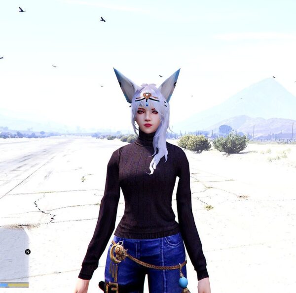 GTA 5 GTA 5 Mods Blue Spirit Free Fire Addon Ped inspired by %tags% | G5MODS