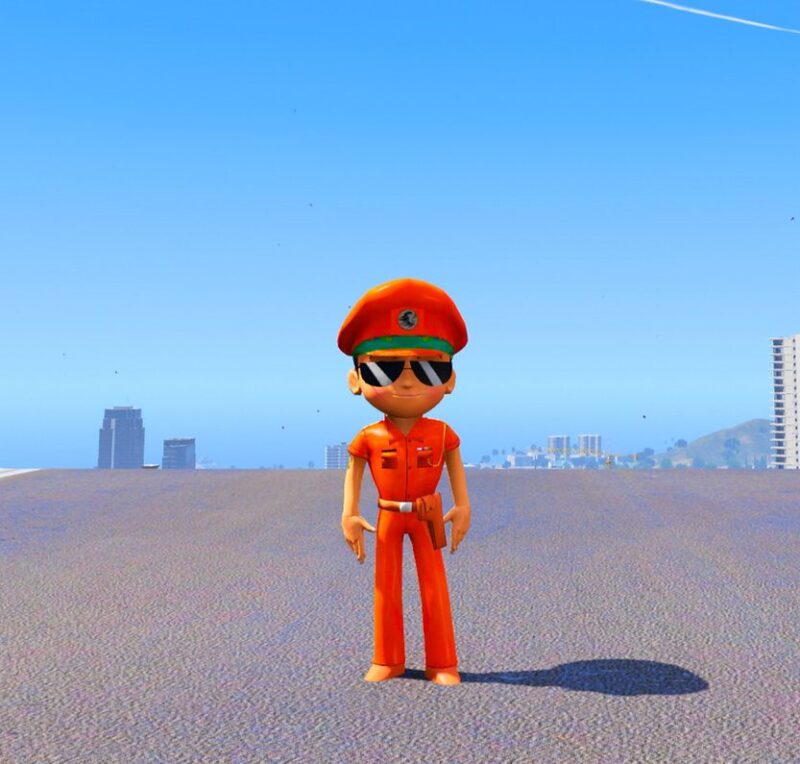 GTA 5 GTA 5 Mods Orange Little Singham Addon Ped Addon Ped inspired by %tags% | G5MODS
