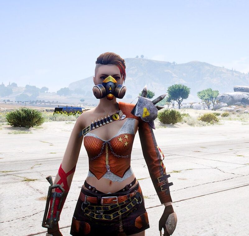GTA 5 GTA 5 Mods Doomsday Female Free Fire Addon Ped inspired by %tags% | G5MODS
