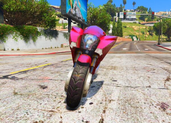 GTA 5 GTA 5 Mods Free Fire Red Bike Addon Vehicle Addon Ped inspired by %tags% | G5MODS