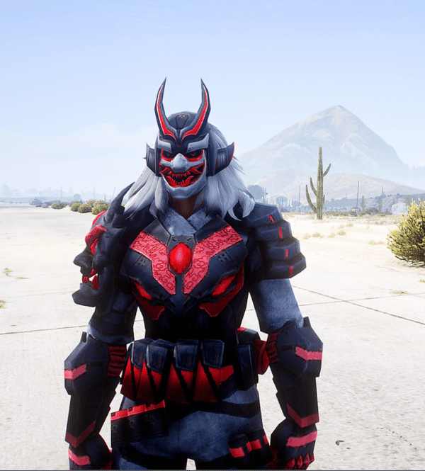 GTA 5 GTA 5 Mods Free Fire Samurai Demon Addon Ped Addon Ped inspired by %tags% | G5MODS