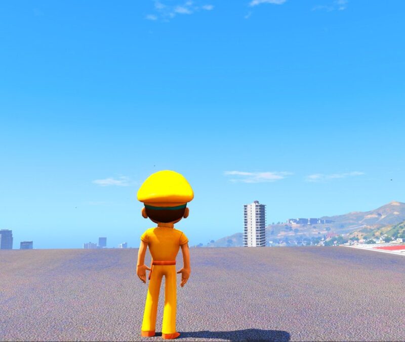 GTA 5 GTA 5 Mods Dark Yellow Little Singham Addon Ped Addon Ped inspired by %tags% | G5MODS