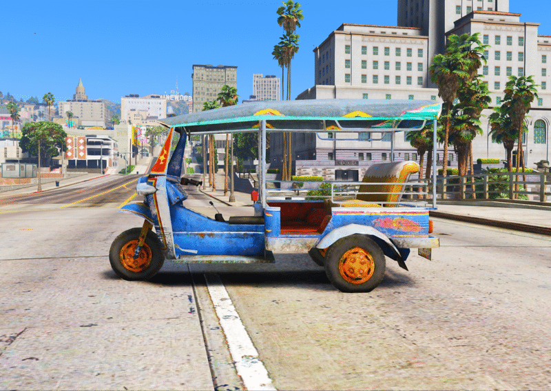 GTA 5 GTA 5 Mods Free Fire TukTuk Addon Vehicle Addon Ped inspired by %tags% | G5MODS