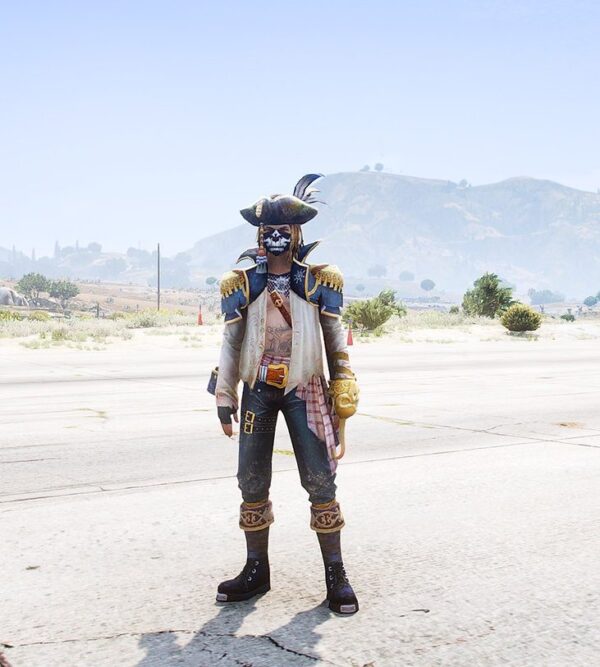 GTA 5 GTA 5 Mods Free Fire Skull Captain Addon Ped Addon Ped inspired by %tags% | G5MODS