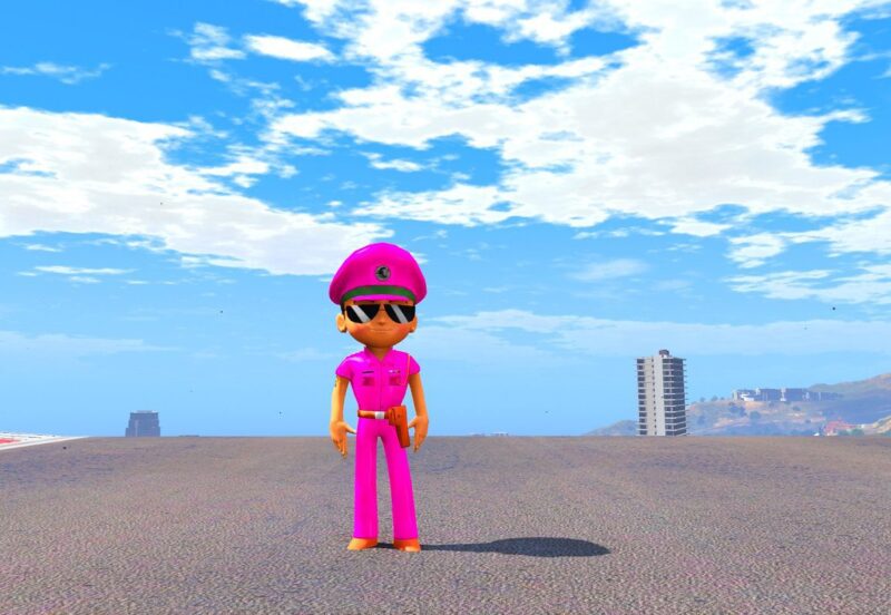 GTA 5 GTA 5 Mods Pink Little Singham Addon Ped Addon Ped inspired by %tags% | G5MODS