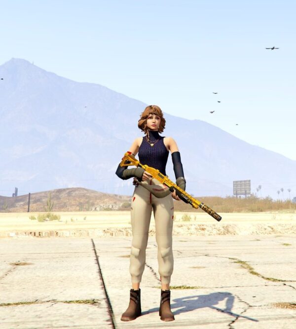 GTA 5 GTA 5 Mods Blue Spirit Free Fire Addon Ped inspired by %tags% | G5MODS
