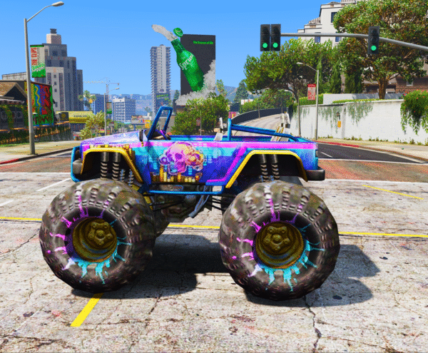 GTA 5 GTA 5 Mods Free Fire Monster Truck Hiphop Addon Vehicle Addon Ped inspired by %tags% | G5MODS