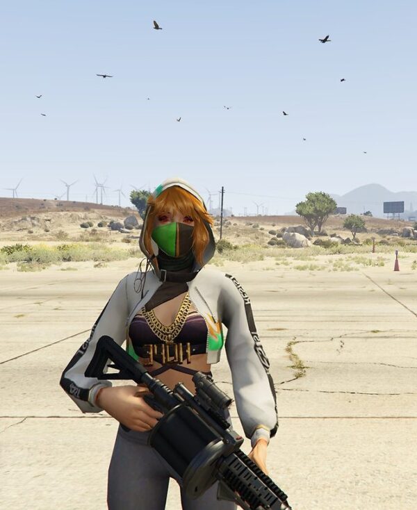 GTA 5 GTA 5 Mods Blue Spirit Free Fire Addon Ped inspired by %tags% | G5MODS