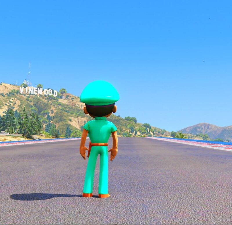 GTA 5 GTA 5 Mods Green Little Singham Addon Ped Addon Ped inspired by %tags% | G5MODS