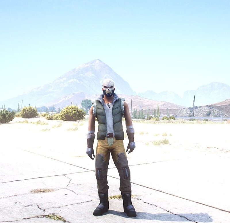 GTA 5 GTA 5 Mods Skull king Free Fire Addon Ped inspired by %tags% | G5MODS