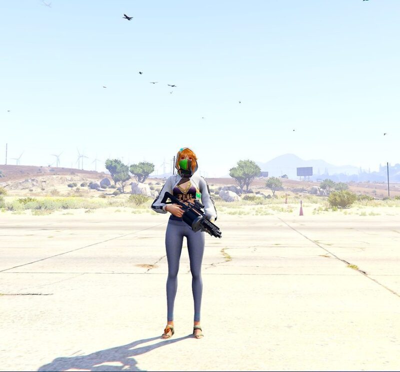 GTA 5 GTA 5 Mods Blue Spirit Free Fire Addon Ped inspired by %tags% | G5MODS