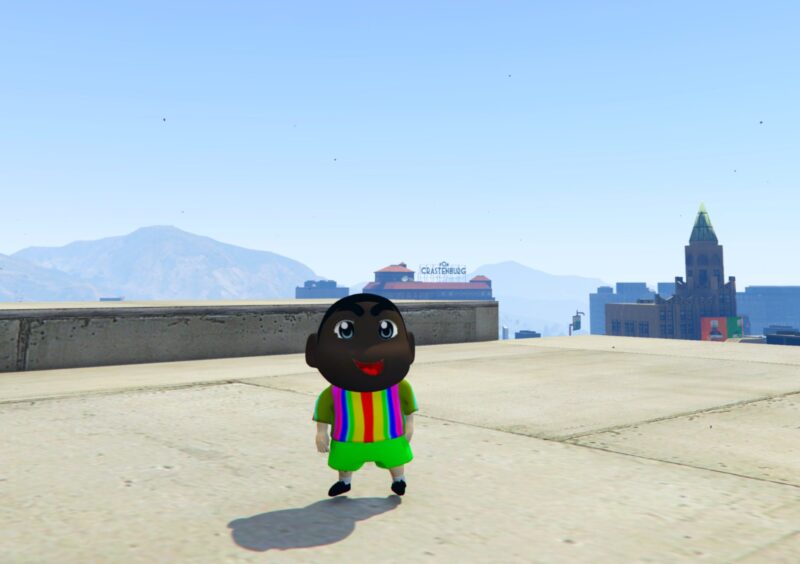 GTA 5 GTA 5 Mods Black Shinchan AddonPed Addon Ped inspired by %tags% | G5MODS