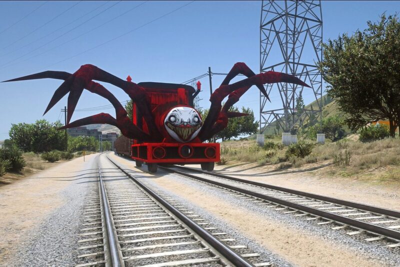 GTA 5 choo choo charles color 18 Addon Ped inspired by %tags% | G5MODS