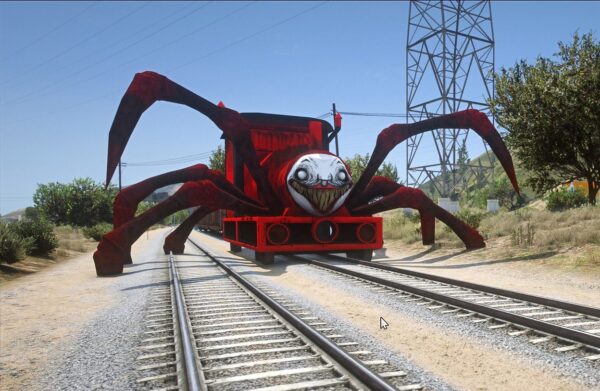 GTA 5 choo choo charles color 18 Addon Ped inspired by %tags% | G5MODS