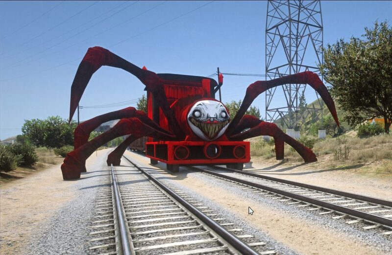 GTA 5 choo choo charles color 18 Addon Ped inspired by %tags% | G5MODS