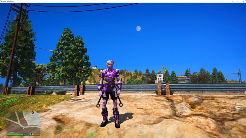 GTA 5 GTA 5 Mods Free Fire Arctic Raging Violet Bundle Addon Ped inspired by %tags% | G5MODS