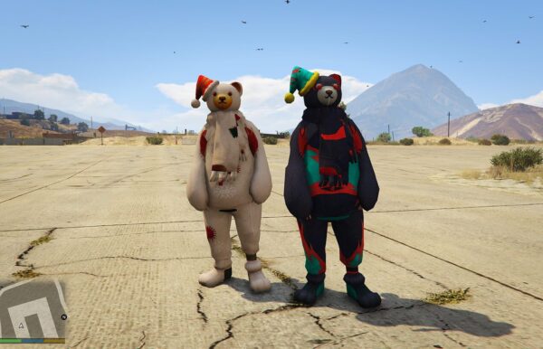 GTA 5 GTA 5 Mods Snow bear Free Fire Combo Addon Ped inspired by %tags% | G5MODS