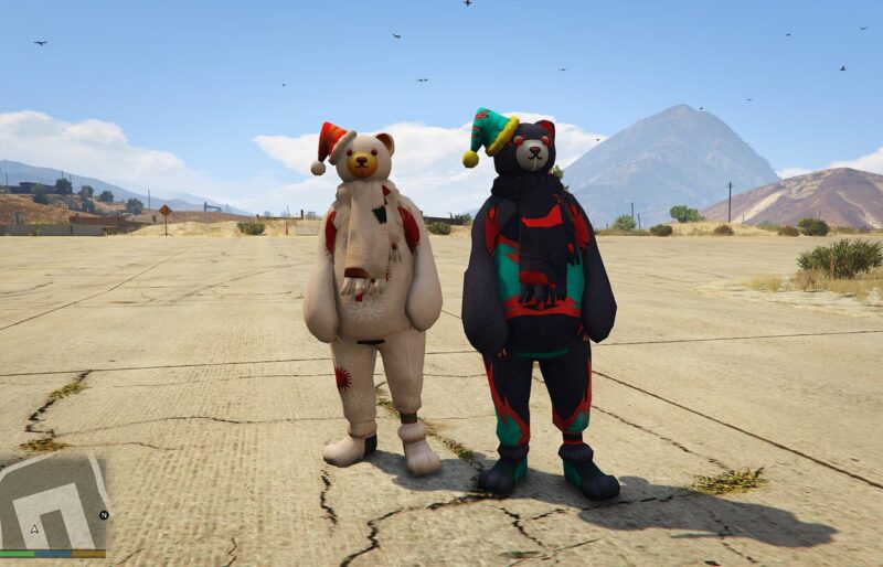 GTA 5 GTA 5 Mods Snow bear Free Fire Combo Addon Ped inspired by %tags% | G5MODS