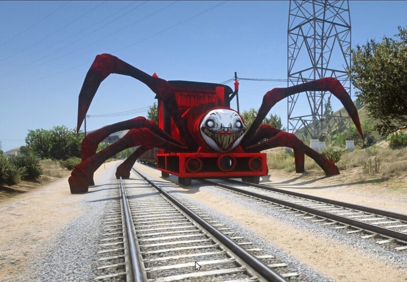 GTA 5 choo choo charles color 18 Addon Ped inspired by %tags% | G5MODS