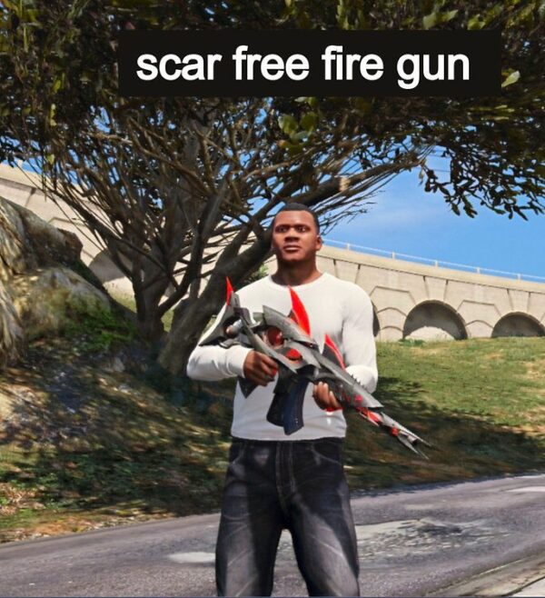 GTA 5 GTA 5 Mods Free Fire Scar Megalodon Addon Ped inspired by %tags% | G5MODS