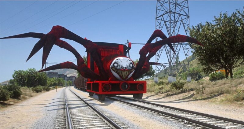 GTA 5 choo choo charles color 18 Addon Ped inspired by %tags% | G5MODS