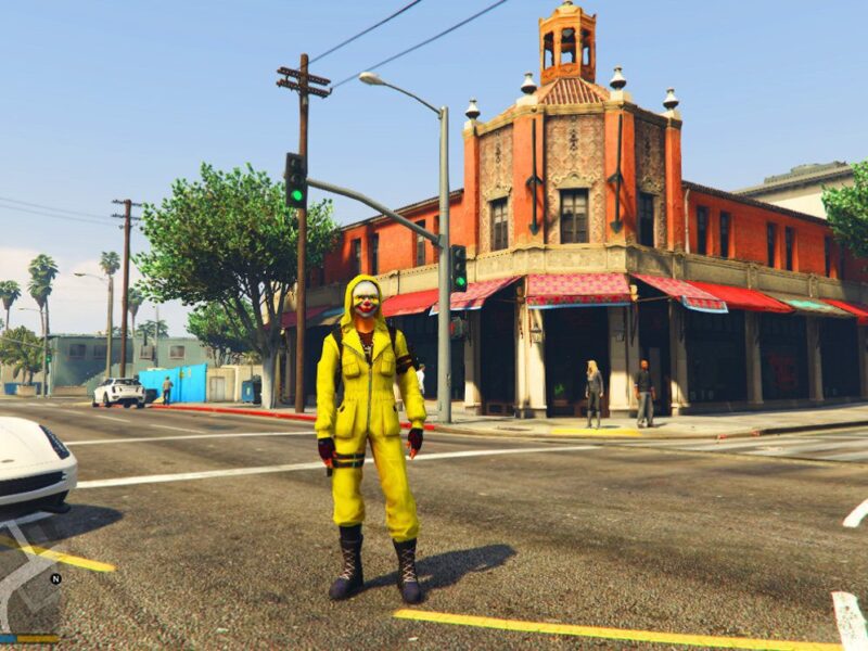 GTA 5 GTA 5 Mods Top Yellow Criminal in Free Fire Addon Ped inspired by %tags% | G5MODS