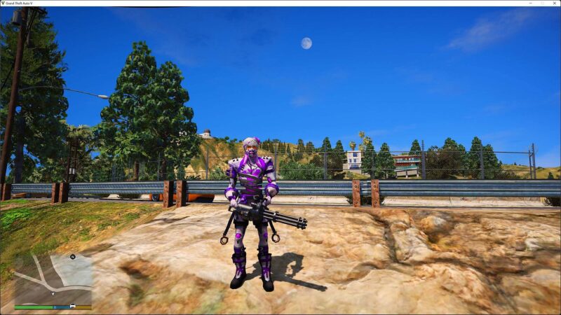 GTA 5 GTA 5 Mods Free Fire Arctic Raging Violet Bundle Addon Ped inspired by %tags% | G5MODS