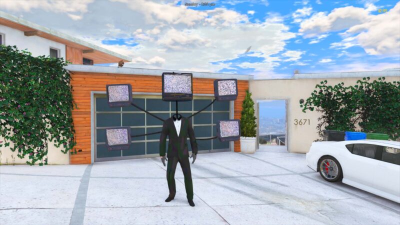 GTA 5 GTA 5 SKIBIDI boss Tv Man Mod Addon Ped inspired by %tags% | G5MODS